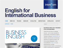 Tablet Screenshot of intercom-language.de